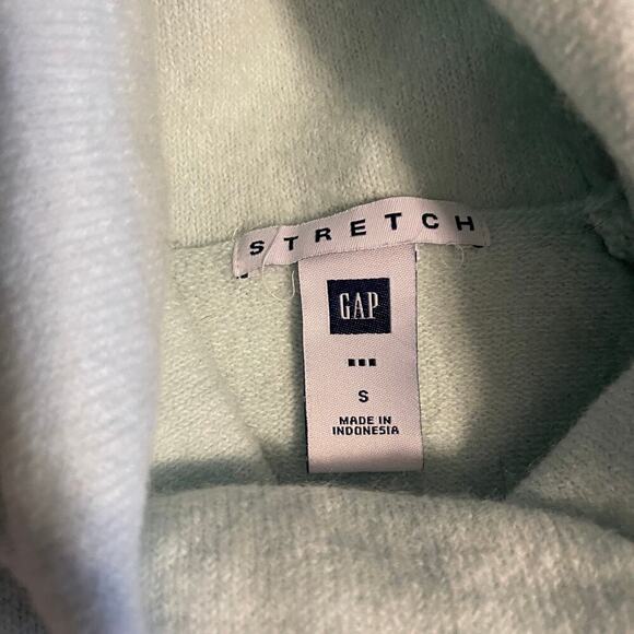 GAP Y2K Women's Stretch Turtleneck Sweater Light Blue Size Small - Picture 4 of 8